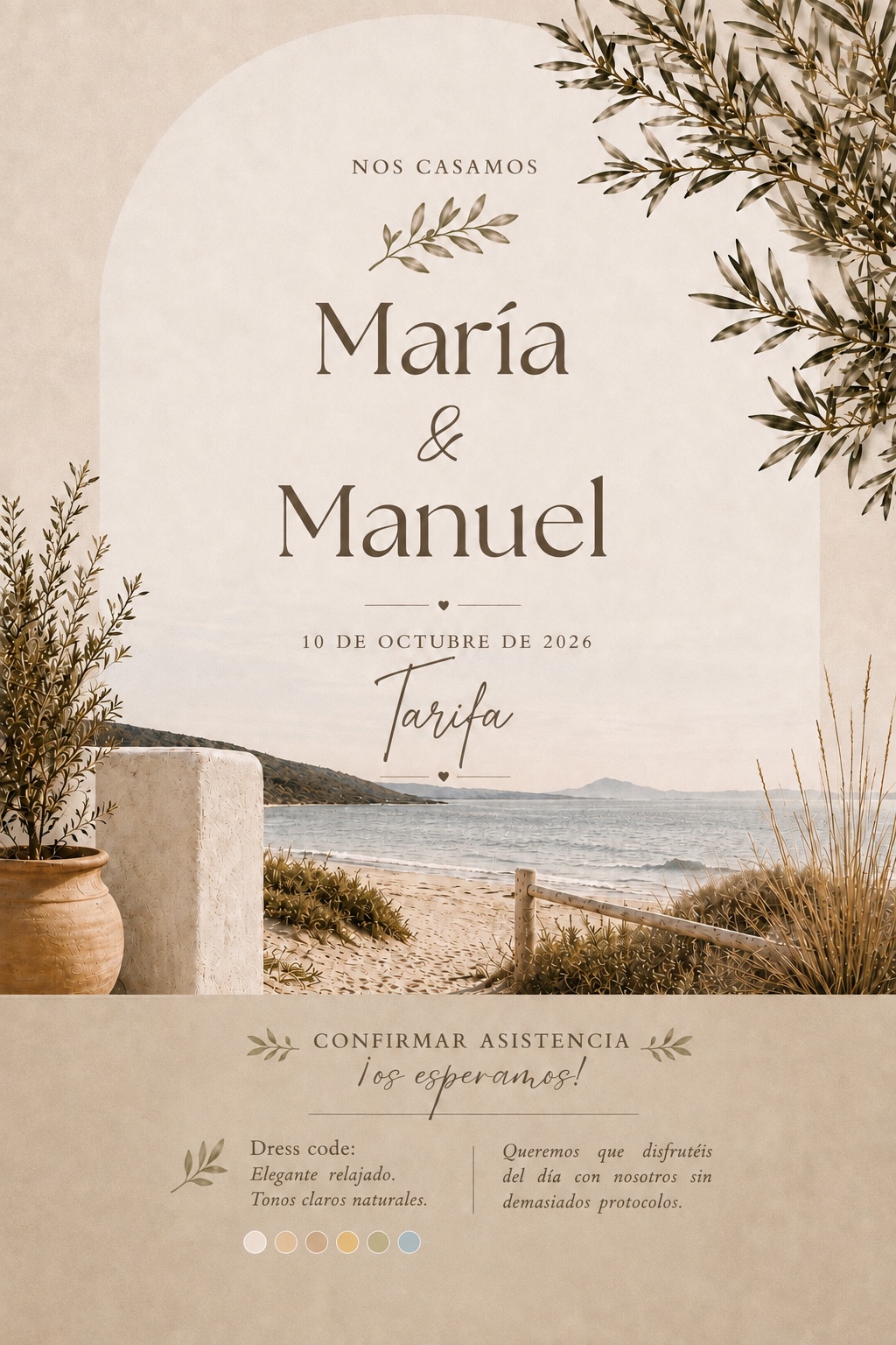 Invitación de María y Manuel